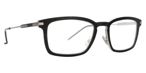 dior homme al13.10o silver black rectangle eyeglasses|DiorSignature S13F Black Rectangular Sunglasses .